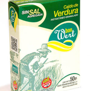 CALDO DE VERDURAS BON WERT SIN TACC SIN SAL
