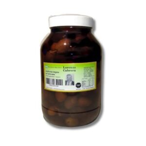 LORENZO CABRERA ACEITUNAS NEGRAS 500 G ESCURRIDO