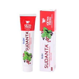 PASTA DENTAL SUDANTA AYURVEDICA CON PIMIENTA Y MENTOL SRI SRI X100GR