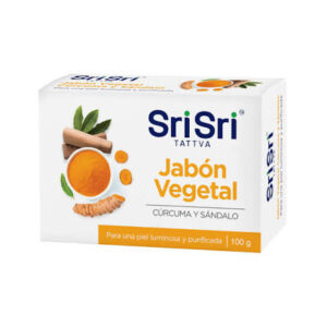 JABON VEGETAL CURCUMA Y SANDALO X 110 GR SRI SRI