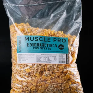 GRANOLA MUSCLE PRO PROTEICA CON STEVS