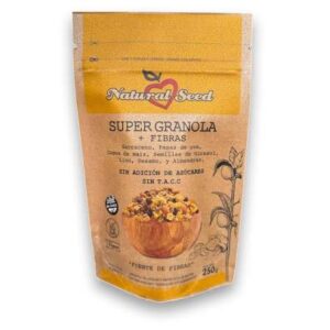 SUPER GRANOLA + FIBRAS NATURAL SEED X 250 GR
