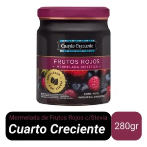 MERMELADA CUARTO CRECIENTE FRUTOS ROJOS C STEVIA 280 G