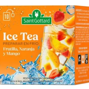 TE FRUTILLA NARANJA Y MANGO ICE TEA SAINT GOTTARD X 10 U