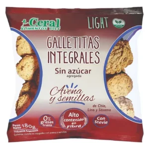 GALLETITAS INTEGRALES CERAL AVENA SEMILLAS
