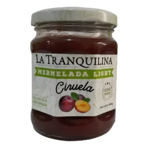 MERMELADA LA TRANQUILINA CIRUELA STEVIA X 330 GR