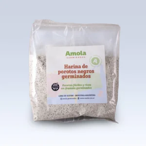 HARINA DE POROTOS NEGROS GERMINADOS AMOLA X 250 GR