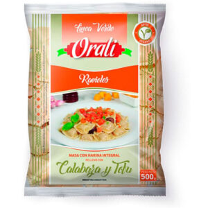 RAVIOLES ORALI CALABAZA Y TOFU