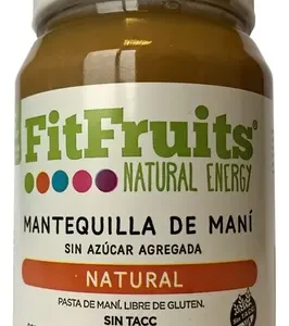 PASTA DE MANI FITFRUITS NATURAL X 380 GR