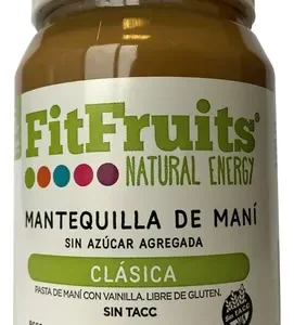 PASTA DE MANI FITFRUITS CLASICA X 380 GR
